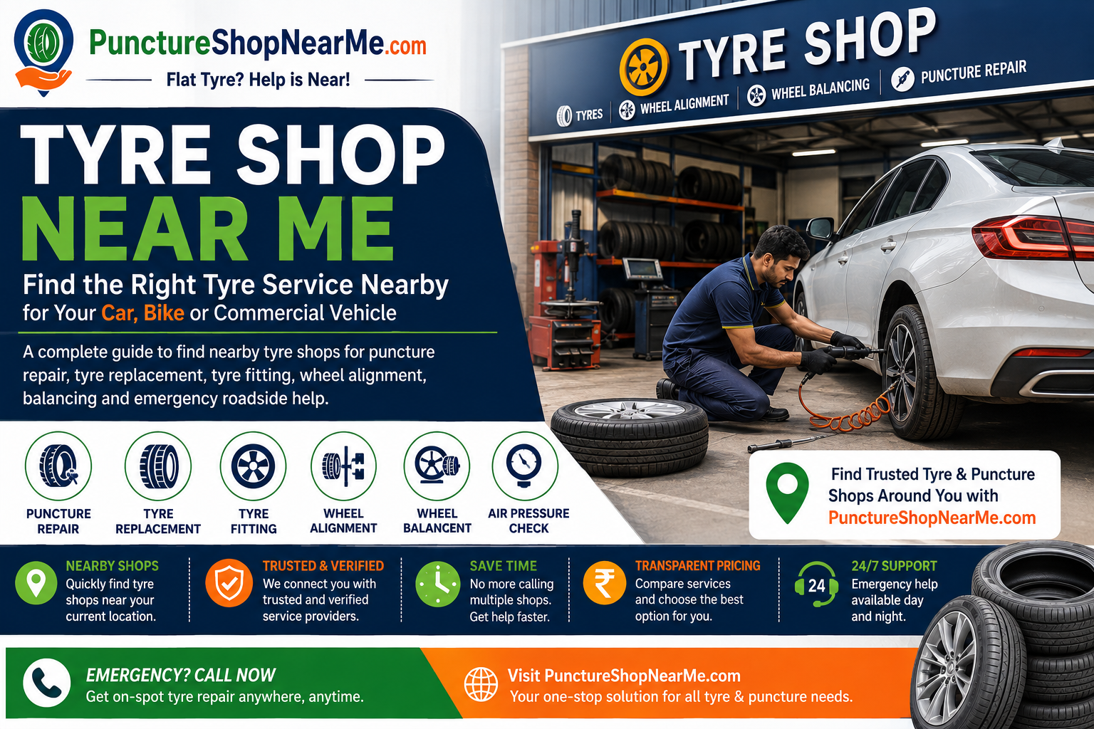 Tyre shop near me for tyre repair and replacement